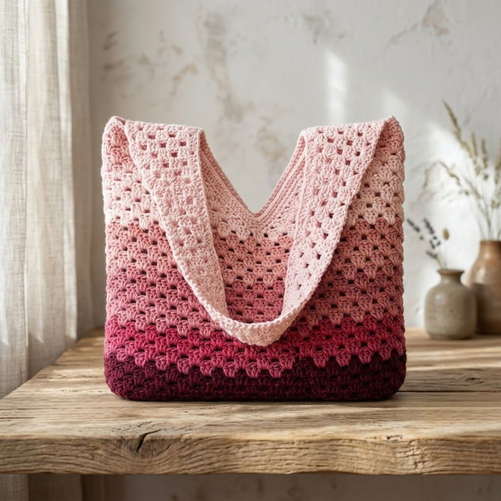 Beginner Friendly Granny Stitch Tote Bag Crochet Pattern