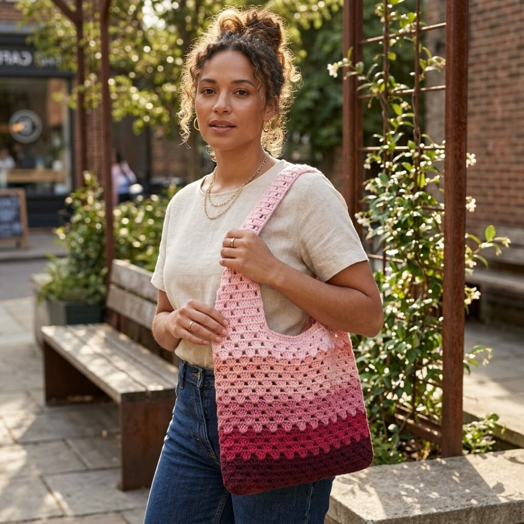 Beginner Friendly Granny Stitch Tote Bag Crochet Pattern