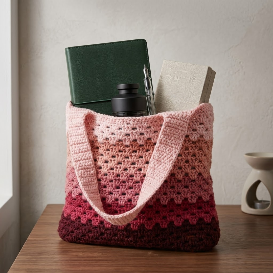 Beginner Friendly Granny Stitch Tote Bag Crochet Pattern