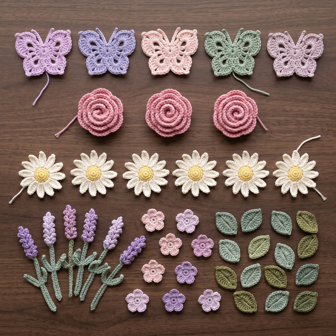 3D Butterfly Meadow Baby Blanket Crochet Pattern