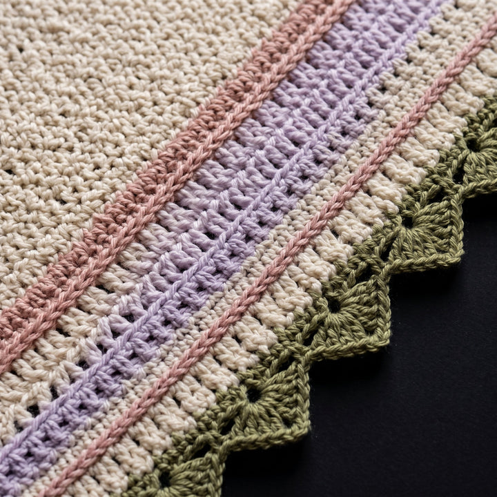 3D Butterfly Meadow Baby Blanket Crochet Pattern