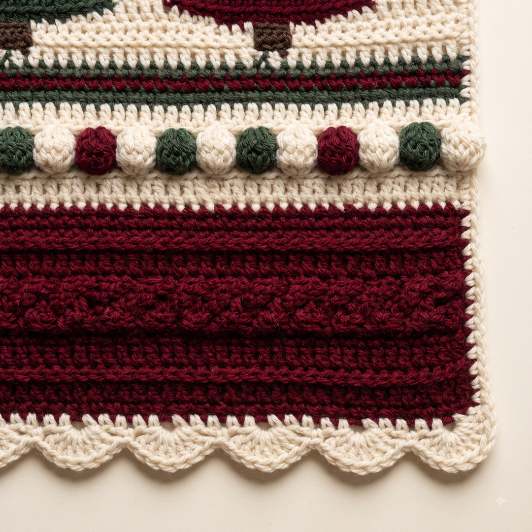 Christmas Tree Blanket Crochet Pattern