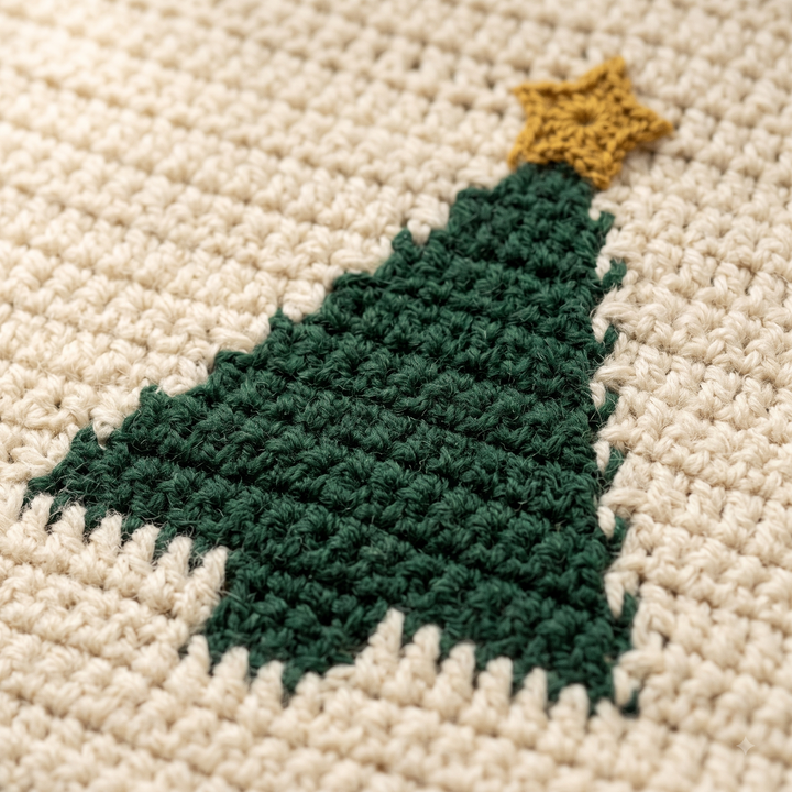 Christmas Tree Blanket Crochet Pattern