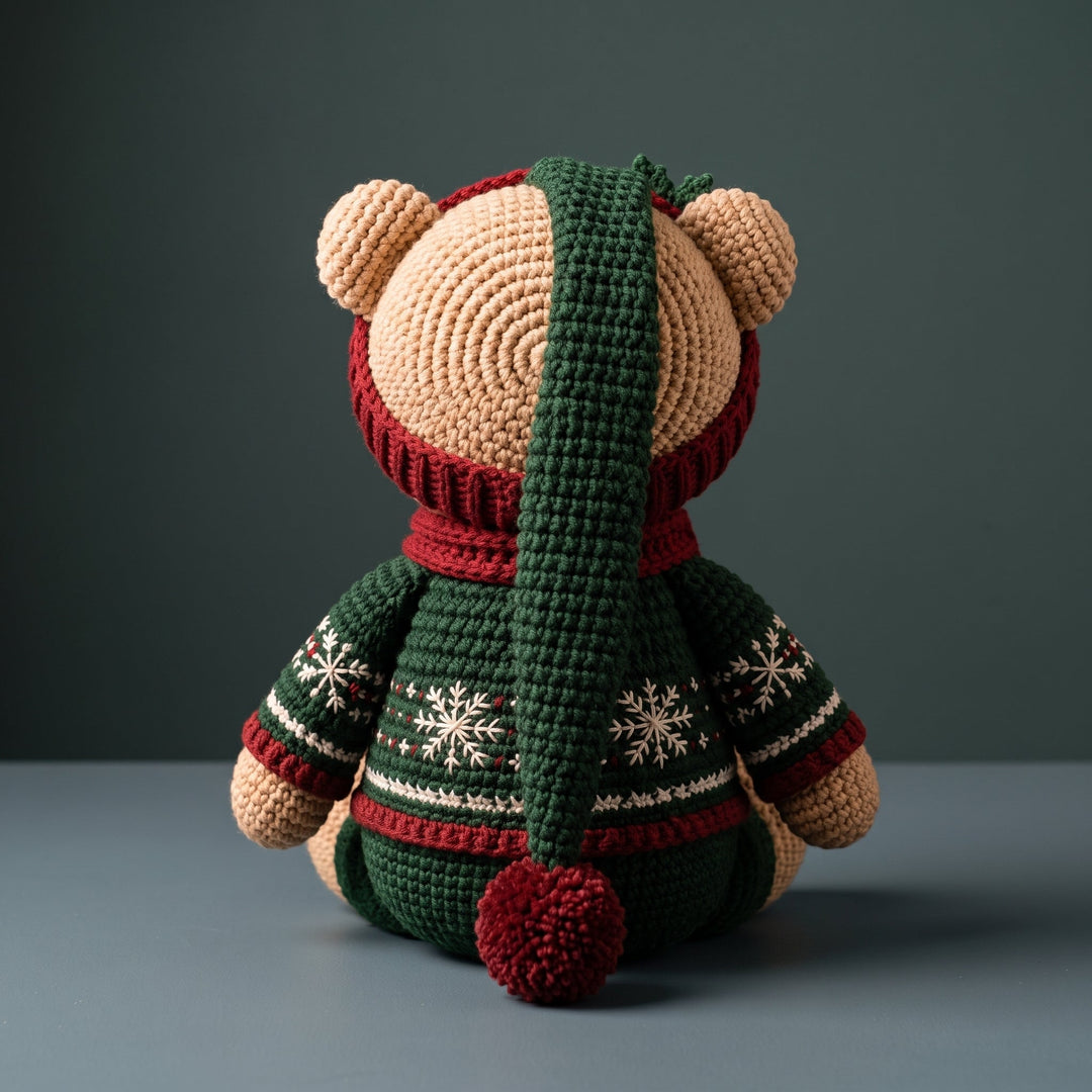 Christmas Bear Amigurumi Crochet Pattern