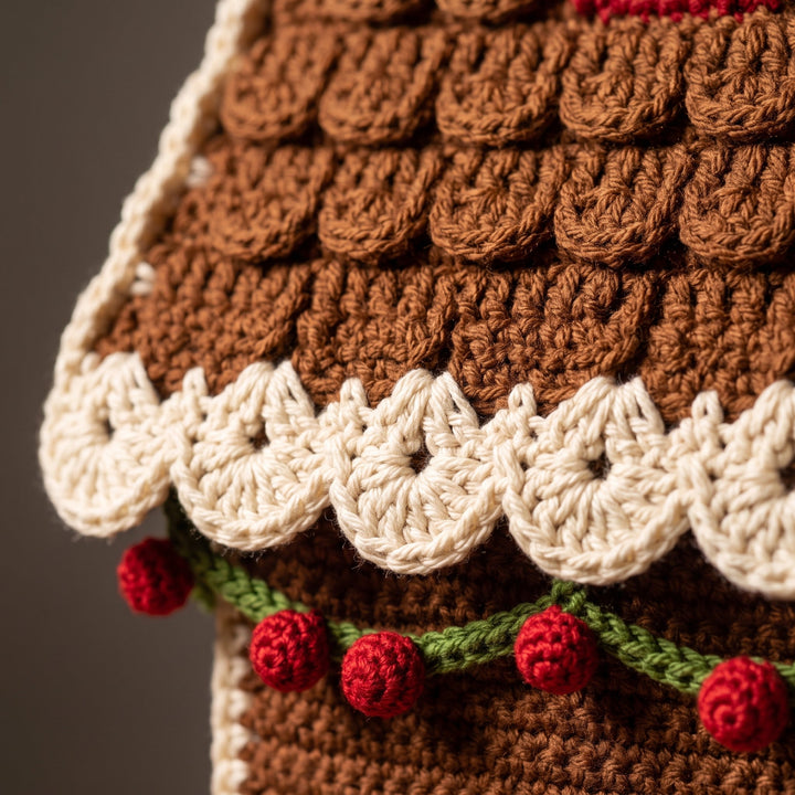 Lighted Christmas Cottage Crochet Pattern V2