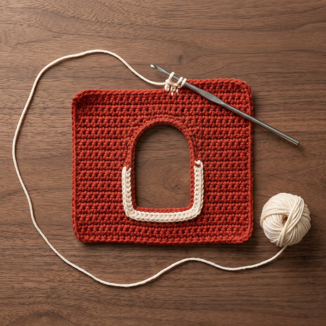 Lighted Christmas Cottage Crochet Pattern V2