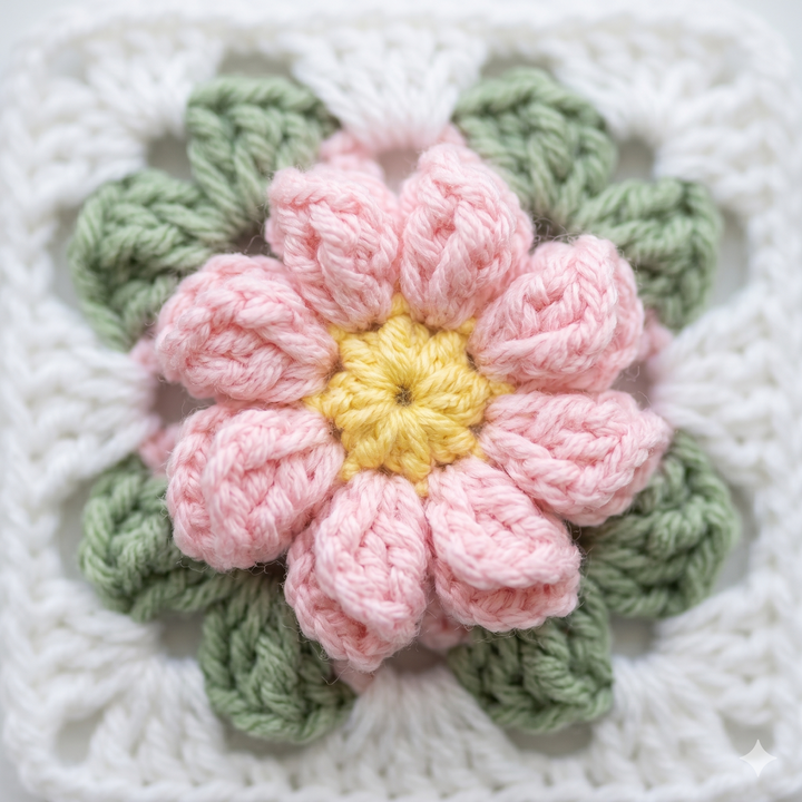 Coquette Flowers Baby Blanket Crochet Pattern
