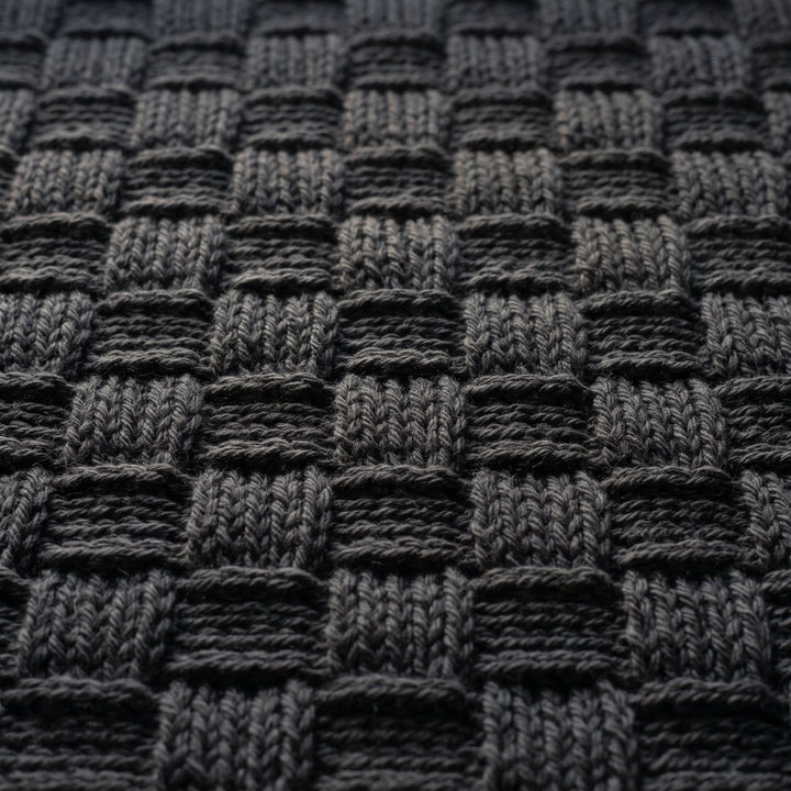 Striped Basketweave Baby Blanket Crochet Pattern
