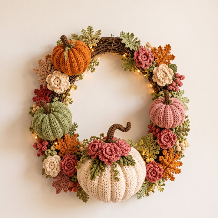 Fall Wreath Crochet Pattern V2