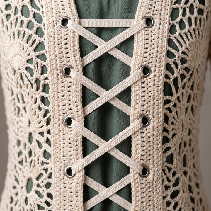 Fairy Queen Coat, Pineapple Lace Hooded Duster, 5 Sizes