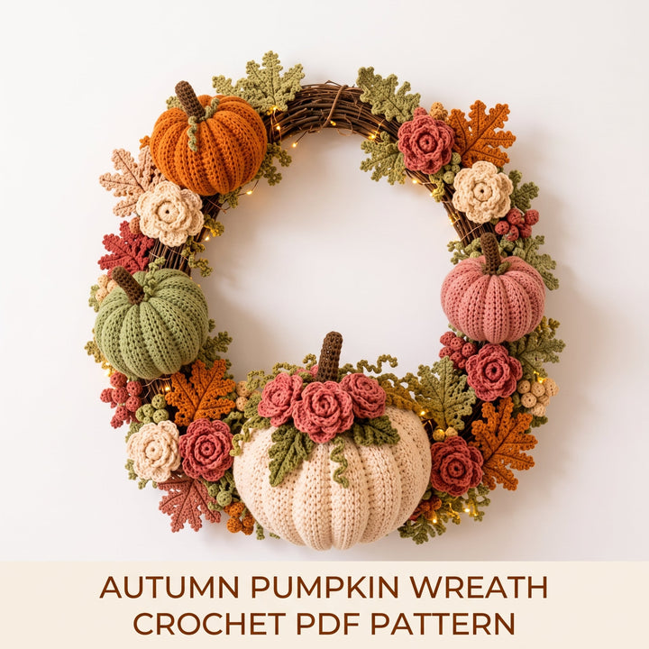 Fall Wreath Crochet Pattern V2
