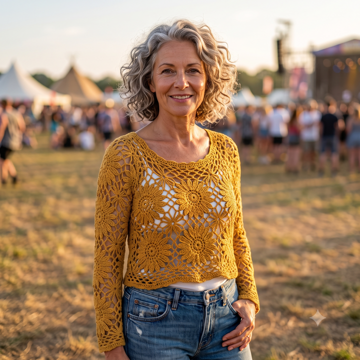 Gerbera Daisy Crochet Top Pattern