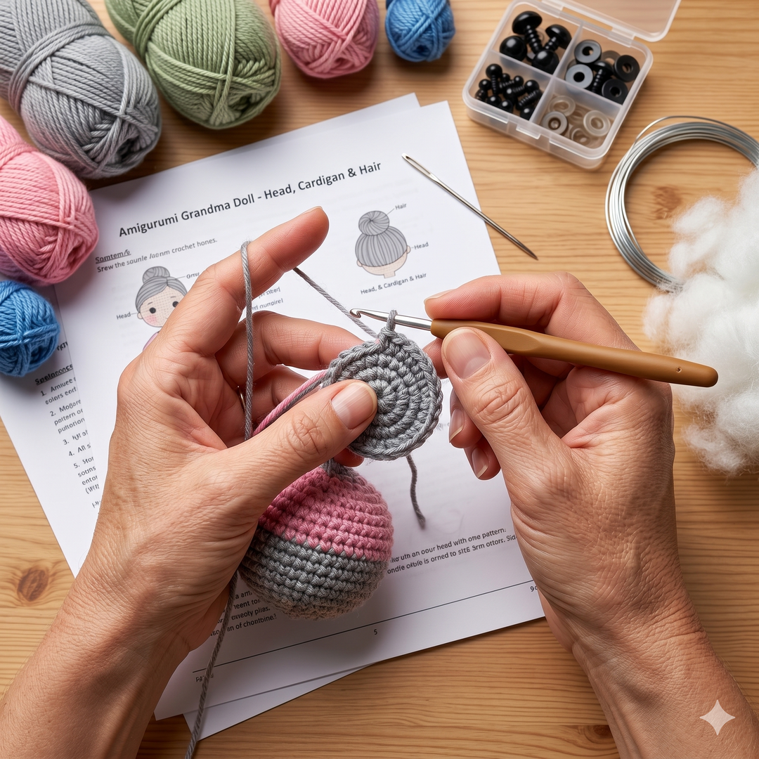 Grandma & Grandkids Amigurumi Pattern