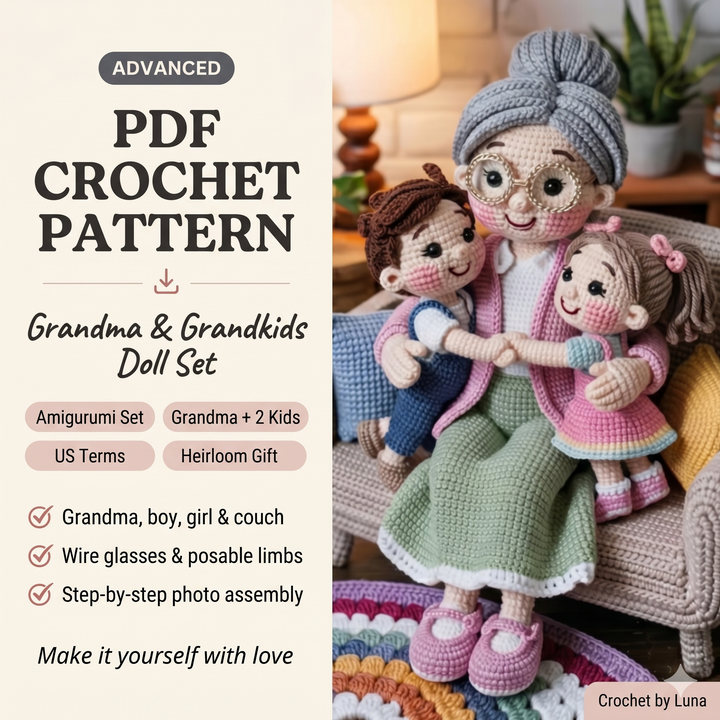 Grandma & Grandkids Amigurumi Pattern