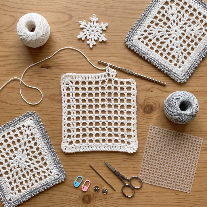 Snowflake Lace Crochet Lantern Pattern