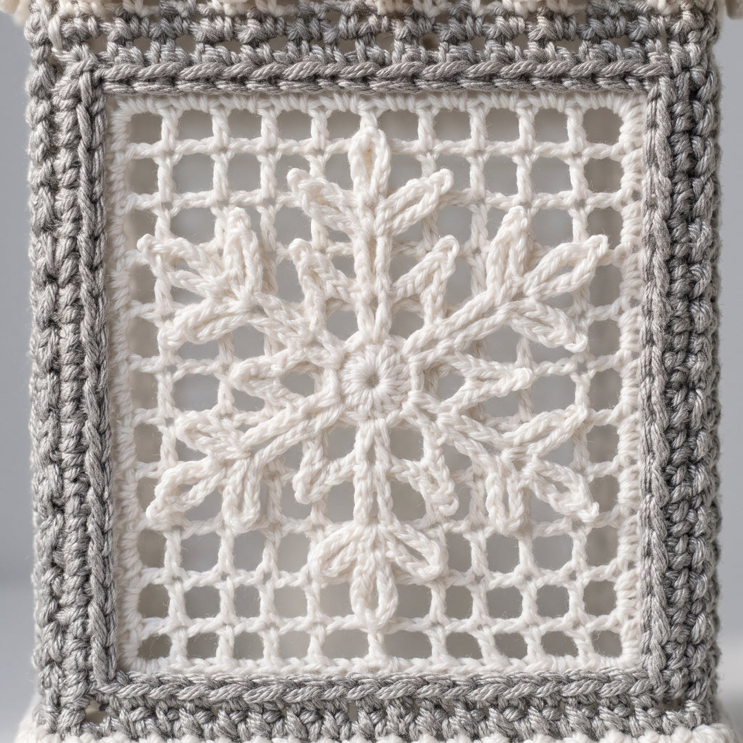 Snowflake Lace Crochet Lantern Pattern