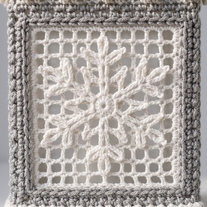 Snowflake Lace Crochet Lantern Pattern