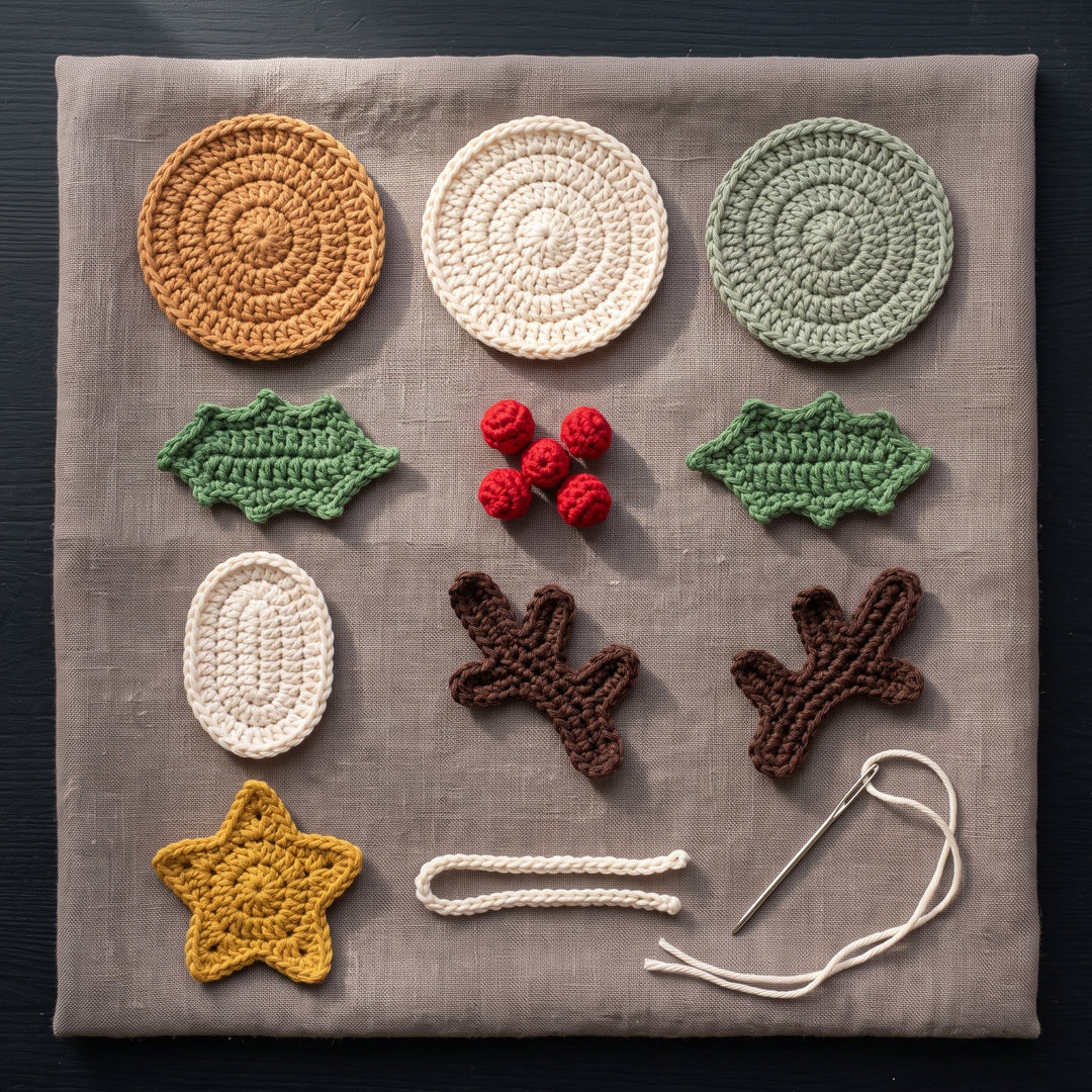 Christmas Ornament Crochet Pattern Set