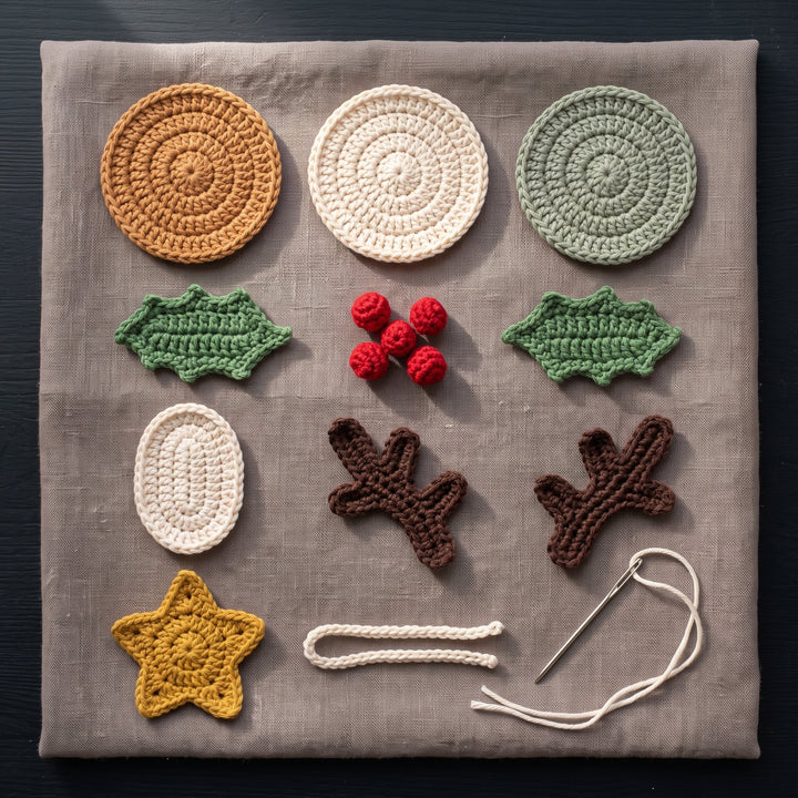 Christmas Ornament Crochet Pattern Set