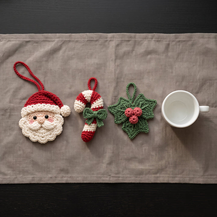 Christmas Ornament Crochet Pattern Set
