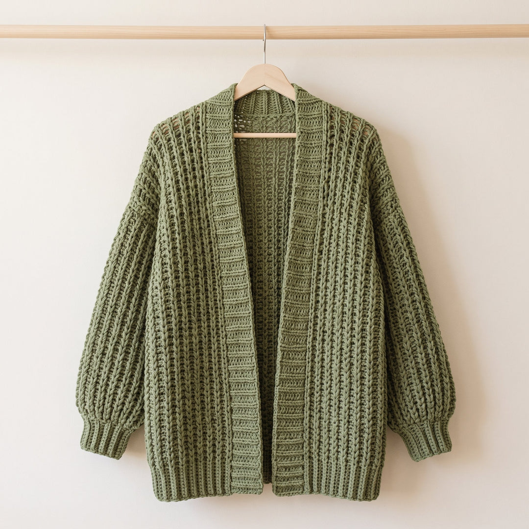 Easy Oversized Cardigan Crochet Pattern