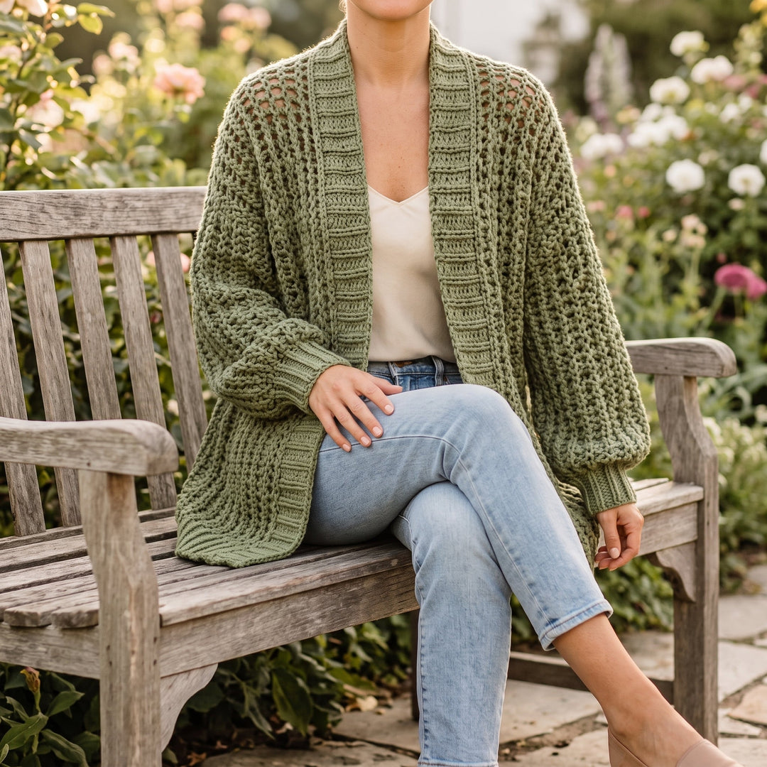 Easy Oversized Cardigan Crochet Pattern