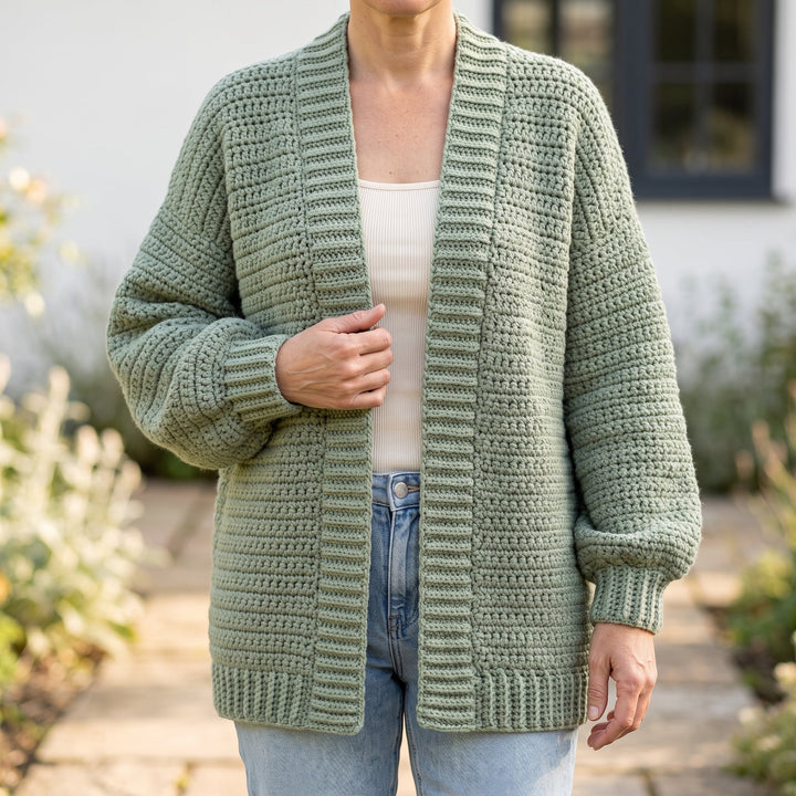 Easy Oversized Cardigan Crochet Pattern