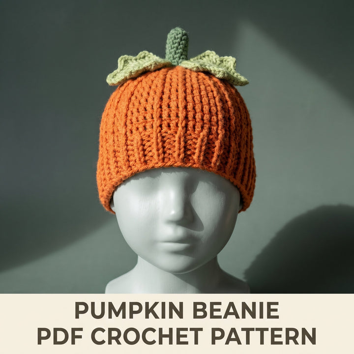 Crochet Pumpkin Hat Pattern 7 Sizes