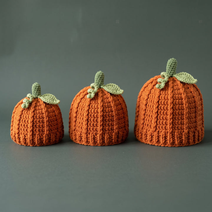 Crochet Pumpkin Hat Pattern 7 Sizes