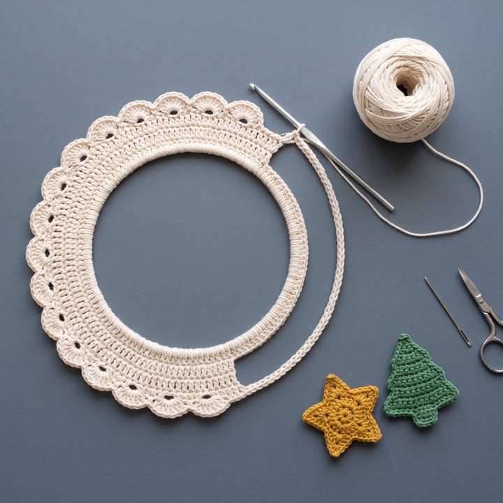 Reindeer Snow Globe Crochet Ornament Pattern