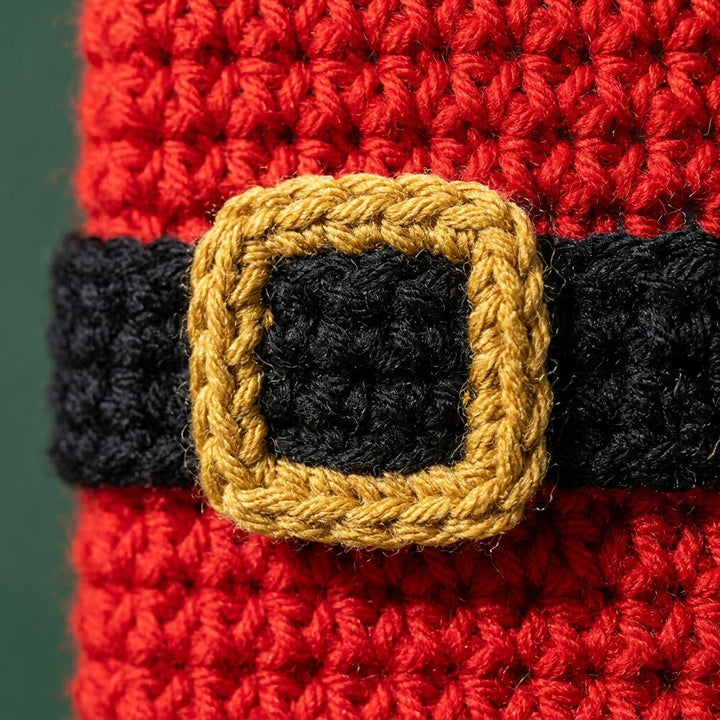 Santa Gift Box Cover Crochet Pattern