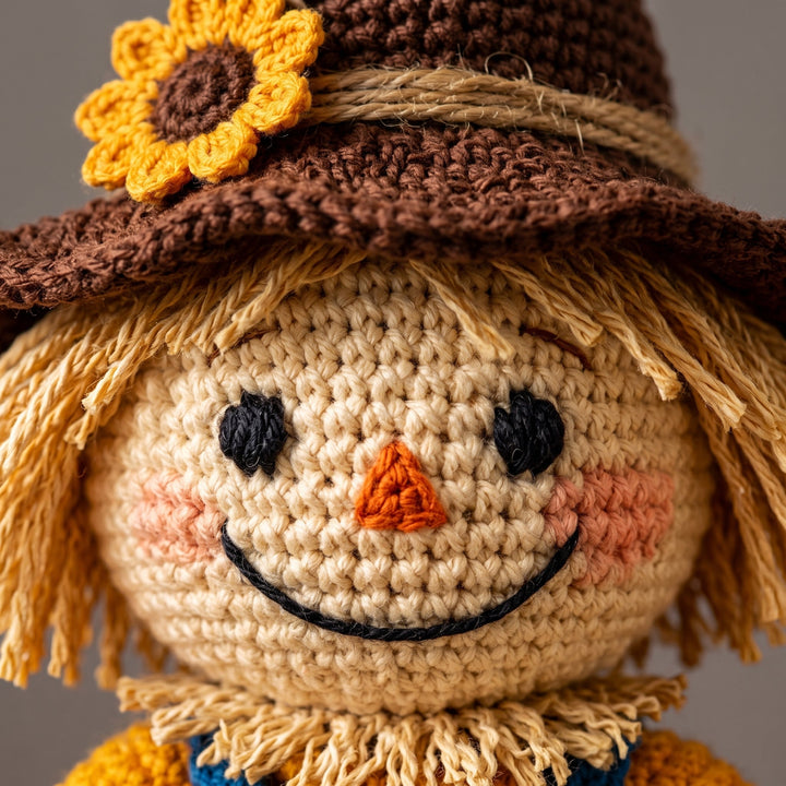 Scarecrow Fall Decor Crochet Set