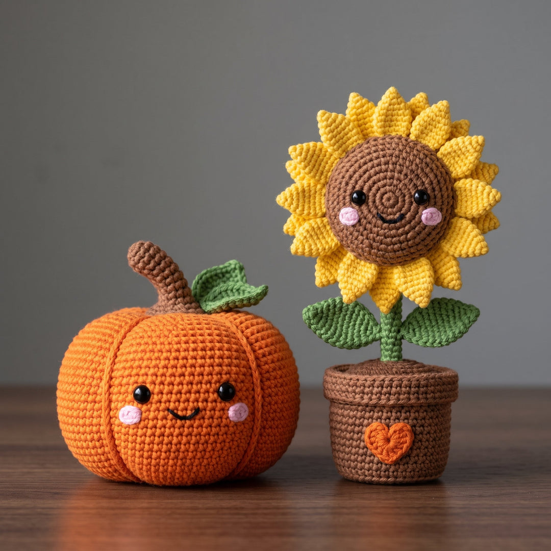 Scarecrow Fall Decor Crochet Set