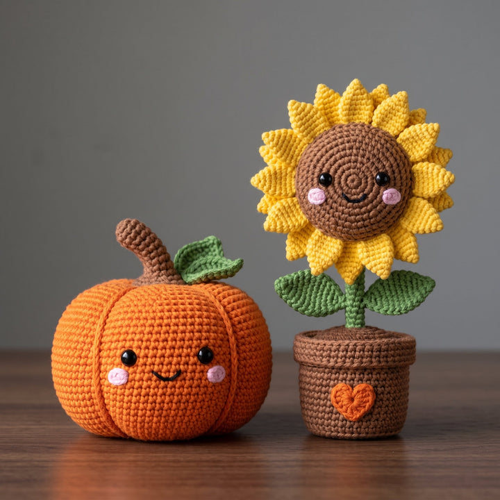 Scarecrow Fall Decor Crochet Set