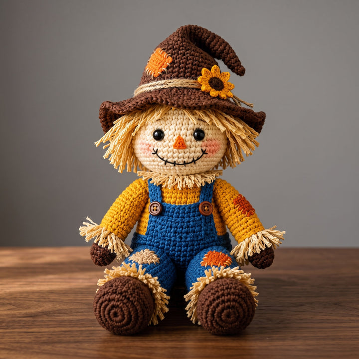 Scarecrow Fall Decor Crochet Set