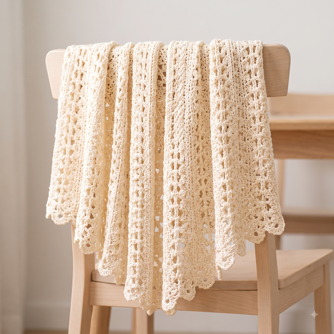 Lace Kimono Shawl Crochet Pattern V2