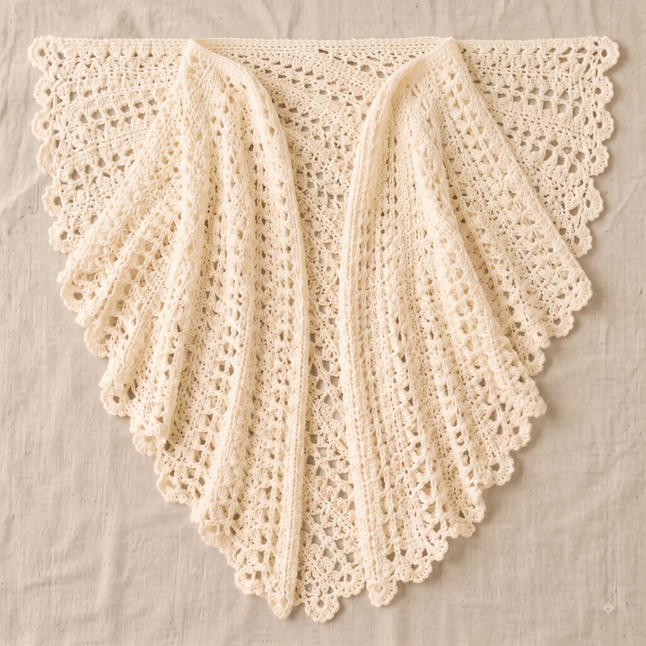 Lace Kimono Shawl Crochet Pattern V2