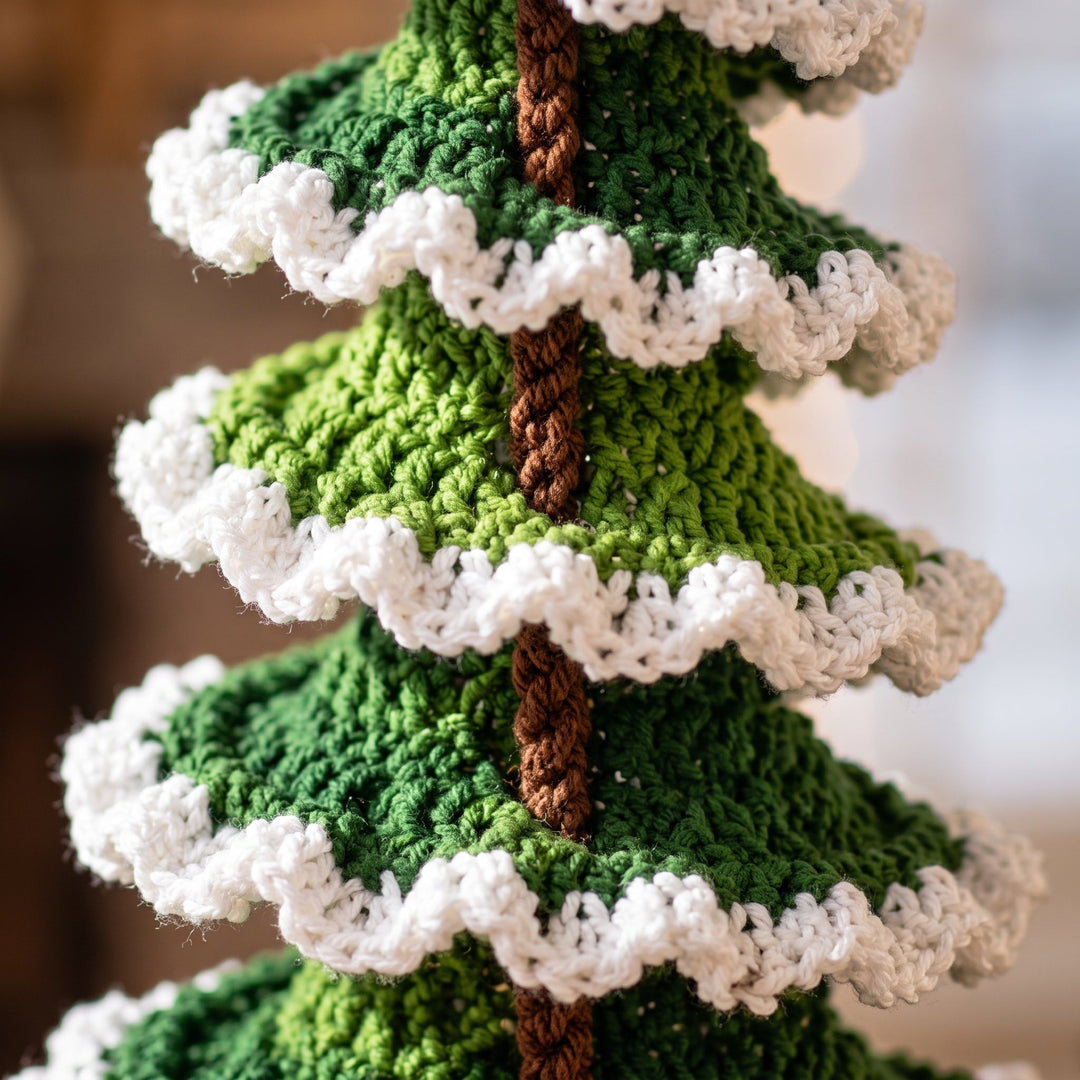 Spiral Christmas Tree Crochet Ornament Pattern