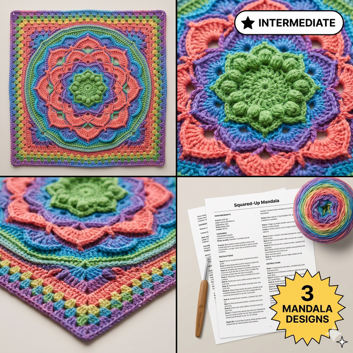 Pattern bundle: Squared UP mandalas