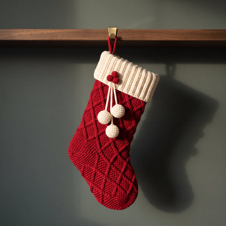 Textured Christmas Stocking Crochet Pattern