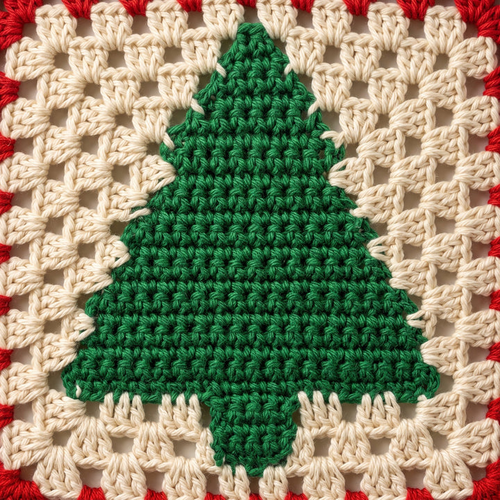 Christmas Tree Granny Square Crochet Pattern