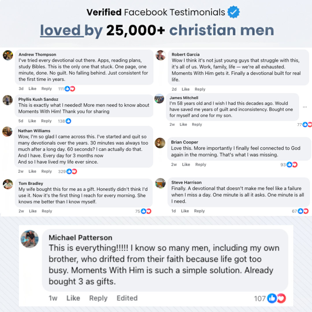One Moment With God For Men - 365 Daily Devotions