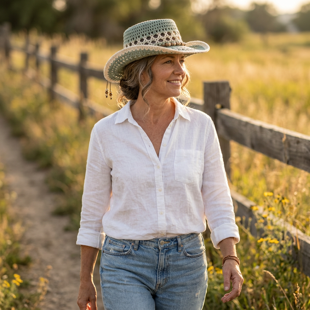 Crochet Cowboy Hat Pattern DIY