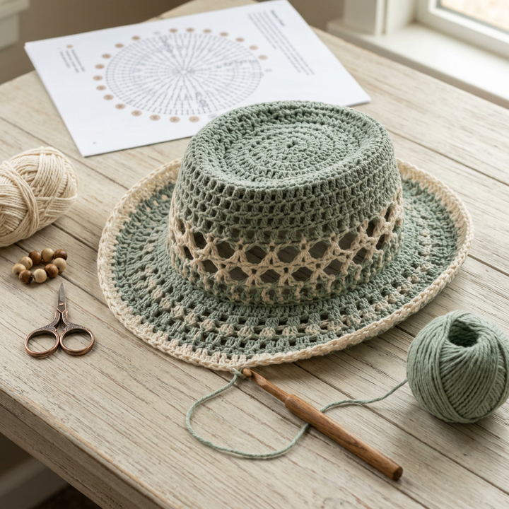 Crochet Cowboy Hat Pattern DIY