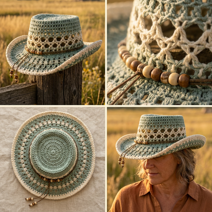 Crochet Cowboy Hat Pattern DIY