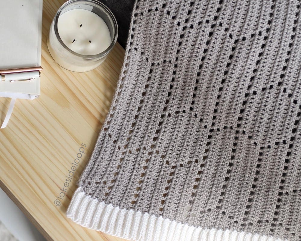 Modern Hexagon Chevron Blanket Crochet Pattern