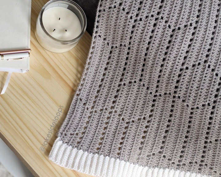 Modern Hexagon Chevron Blanket Crochet Pattern
