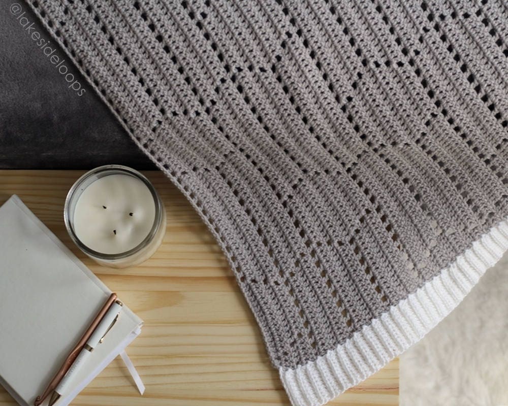 Modern Hexagon Chevron Blanket Crochet Pattern