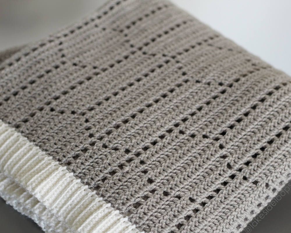 Modern Hexagon Chevron Blanket Crochet Pattern