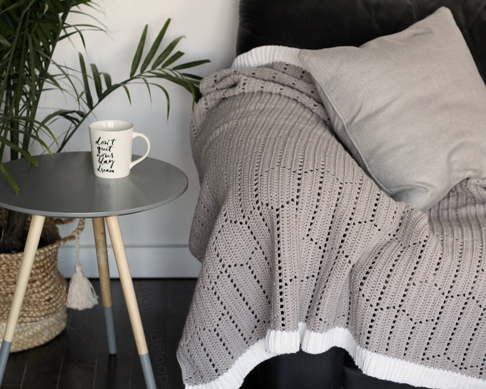 Modern Hexagon Chevron Blanket Crochet Pattern